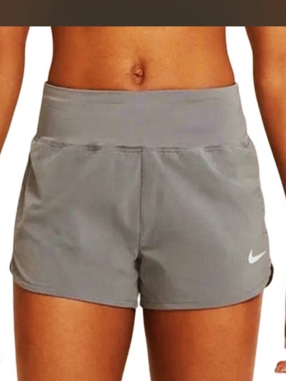 NIKE Dri-Fit Shorts, Panty Lined, Drawstring, Gray Size XS EUC